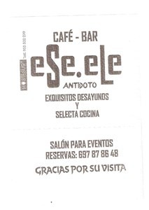 CAFE BAR ESE ELE 